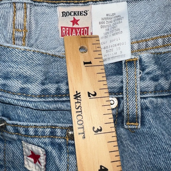 Rockies VINTAGE 90’s Womens Jeans Size 15 S Relaxed Medium Wash High Rise Jeans - Picture 2 of 8
